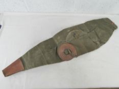 A .30 Cal heavy machine gun breach cover.