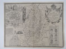 The Countie of Nottingham 'the shire townes situation' and the Arms of honourable families,