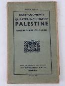 Bartholomew 1/4-inch map of Palestine or
