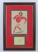 Thomas Gerald Reames Davies CBE DL autograph; hand signed slip Gerald Davies (born 7 February 1945,