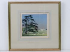Peter Newcombe, an original watercolour 'Sheep in the park - Castle Ashby, Northampton',