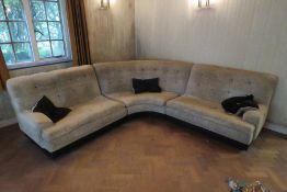 A late 1960s / early 1970s three sectional corner group settee,