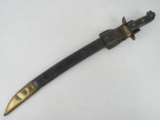 A Japanese 'Heiho' WWII Modified Dutch Klewang Cutlass,