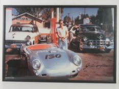 A contemporary print of James Dean next