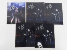 Kane Hodder photographs; Five hand signe