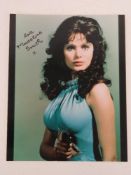 Madeline Smith autographs; one hand sign