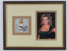 Katherine Jenkins autograph; a framed mo