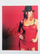 Patsy Kensit autograph; a hand signed gl