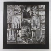 A card mounted montage of classical film