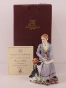A Limited Edition figurine of Beatrix Potter produced by Rockingham China, England, No 487/750,