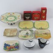 A 1930s crocus pattern hand painted cake