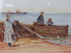 Watercolour by Jean Wheeler being a seas