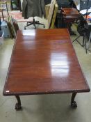 A good Edwardian mahogany extending draw