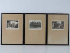 Ray Allen; three signed prints of famous