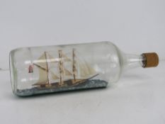 A ship in a bottle, 1.5l.