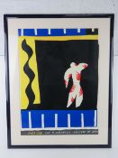 Framed print; Henri Matisse Jazz 1947, printed 1991, framed and mounted, sight size 59 x 79cm.