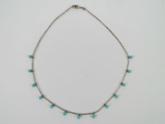 A Native American Navajo style silver an