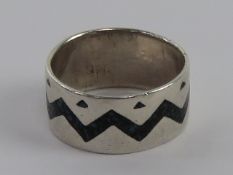 A Native American Navajo style ring with