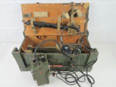 A boxed British Mine Detector.