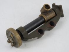 A USA 60mm Mortar mount and sight bracket. With 1953 data plate.