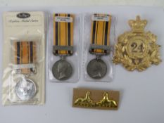 Three reproduction South Africa 1879 Anglo-Zulu war medals.
