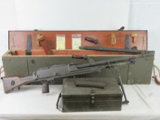 A deactivated Bren SN PS2494 with spare barrel,