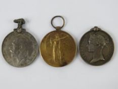 A Victorian India General Service medal (top a/f) engraved for 1687 Pte E Paine 1/3rd Foot.