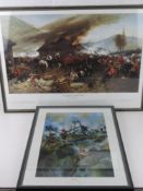 Jason Askew; two military prints being Mossop's Leap and the defence of Rorke's Drift,