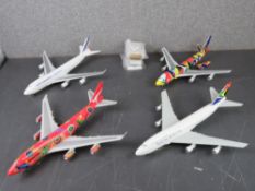 A quantity of scale model aircraft inc;
