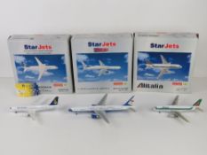 Three 1;200 scale model aircrafts by Sta