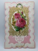A Victorian decoupage Sweetheart or Valentines car