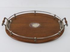 A presentation tray given to Alan Turing, the WWII code-breaker,