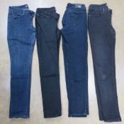 A quantity of Levi jeans, mostly 28