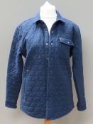 A Voijeans Co wool jacket in navy blue,