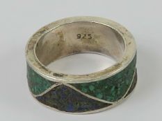 A silver Native American Navajo style cr