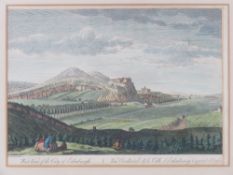 A coloured steel engraving 'West View of