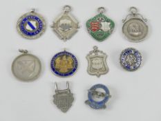 A quantity of HM silver sporting medalli
