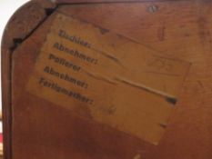 A good Art Deco offset cabinet comprisin