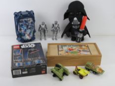 A boxed Bionicle Mahri Lego kit together