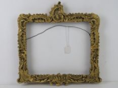 Picture Frame : A 19thC gilt Rococo ( with C- scrolls and acanthus) to fit 10 x 12 inches ( 25.