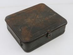 A WWII German Gas Cape tin.