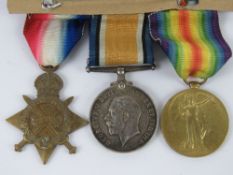 A WWI Victory and War Medal pair and 1914-1915 Star, engraved for Pte. H.