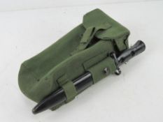 An SLR bayonet and scabbard together with a pattern 58 pouch.