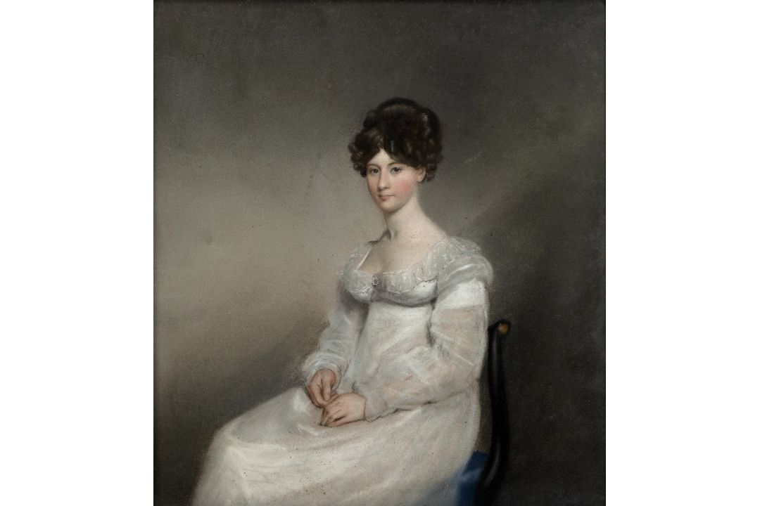 19th Century English School Group of four pastel three quarter length portrait studies, one - Image 1 of 12