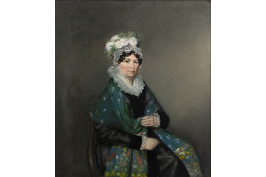 19th Century English School Group of four pastel three quarter length portrait studies, one - Image 4 of 12