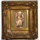 17th Century Italian School Figure study with vacant cartouche, pen, ink and sepia wash drawing, - Image 2 of 3