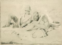 After William Orpen (1878-1931) 'The Draughtsman and his model', 1910, print, signature title and