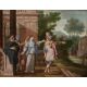Attributed to Pierre I le Bon Patel (c1605-1707) Laban goes out to Abraham's manservant (Genesis, - Image 1 of 3