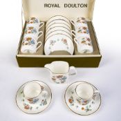 Royal Doulton 'Madrigal' boxed part tea set with some additional plates etc