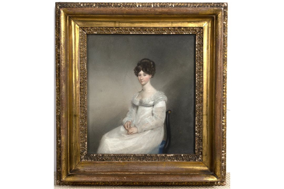 19th Century English School Group of four pastel three quarter length portrait studies, one - Image 5 of 12